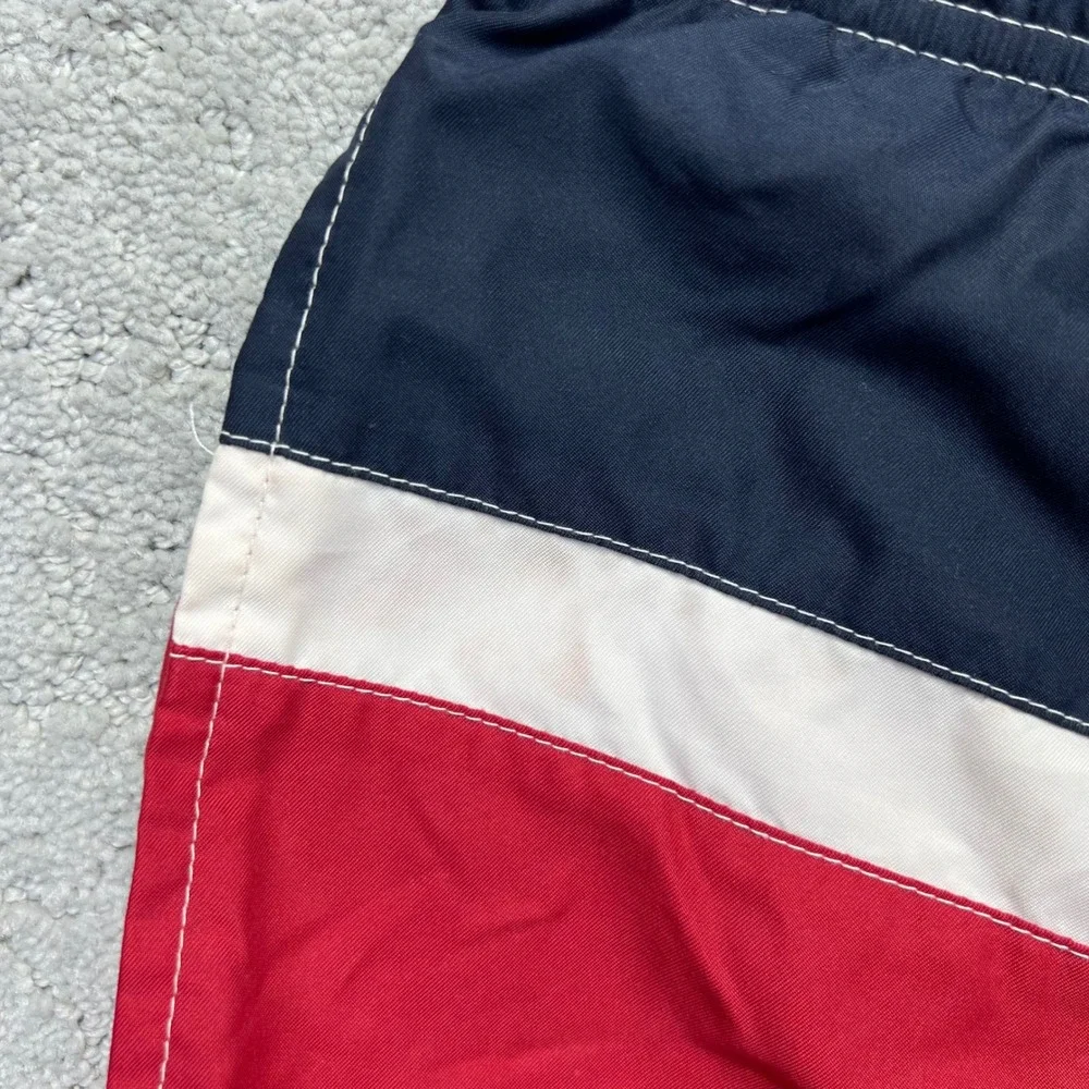 VINTAGE Y2k Old Navy Board Shorts Mens‎ SColorblock Swim Trunks Surf USA Flag